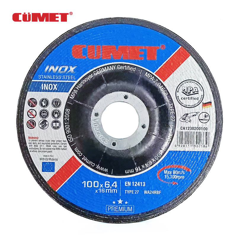 Grinding wheel for stainless steel