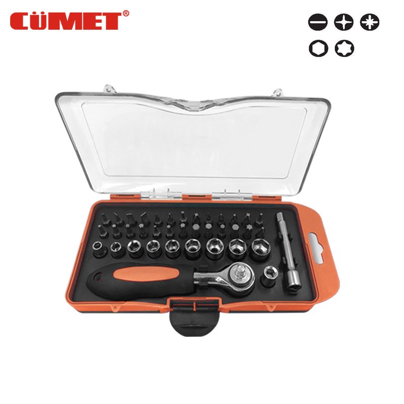 38PCS RATCHET BIT & SOCKET SET